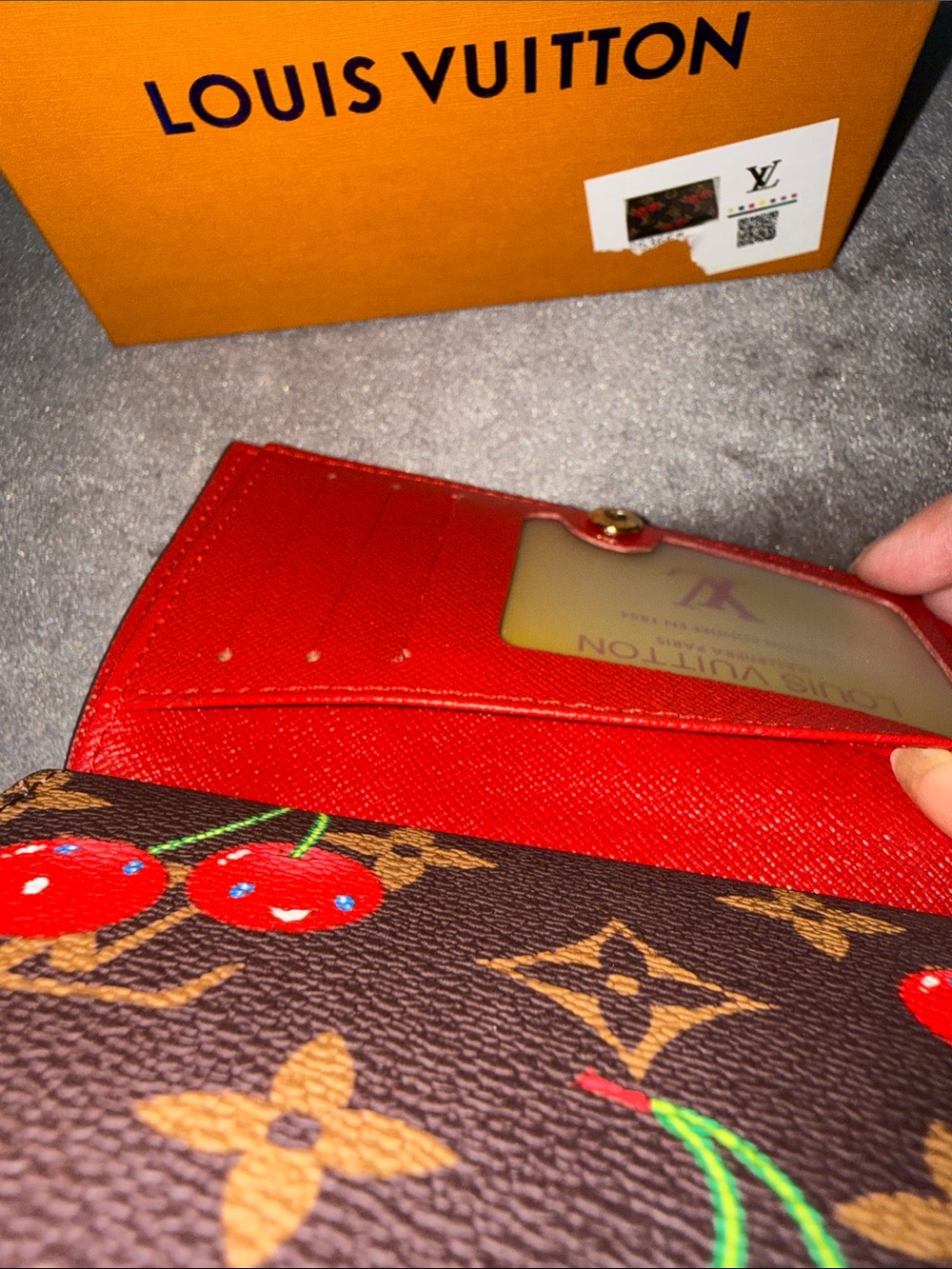 Louis Vuitton Brown Monogram Cherry Card Holder Wallet - Picture 12 of 13